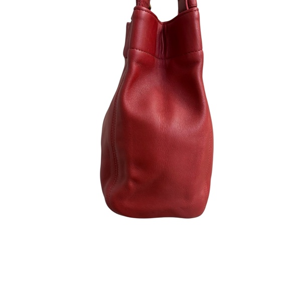 Coach vintage 4157 red leather wavely should bag - Picture 4 of 13